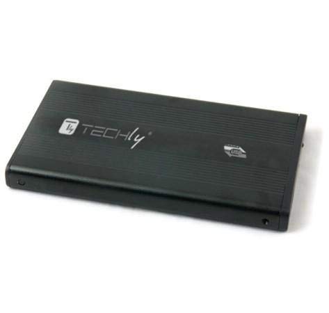 Techly 306486 Box Esterno Hdd/Ssd Sata 2.5" Usb 3.0 Nero
