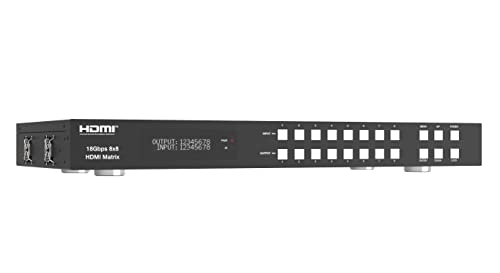 Techly 367164 Matrix Swtich Hdmi 2.0 8X8 18Gbps 4K@60Hz