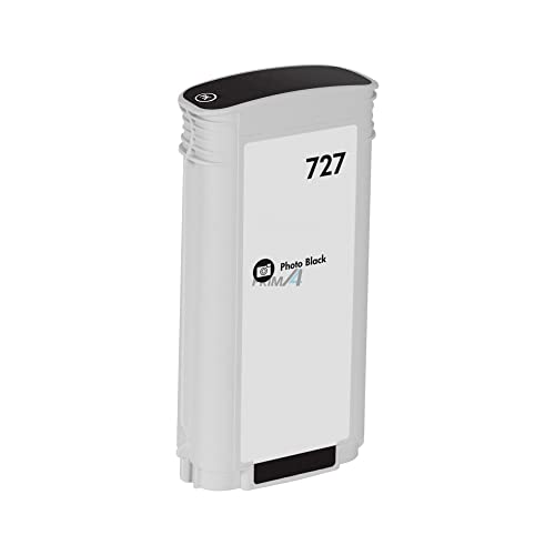 Prima4 - B3P23A 727 130Ml Nero Foto Cartuccia D'Inchiostro Compatibile Con Plotter Hp Designjet T1500, T2500, T920