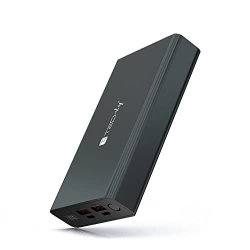 Techly 366006 Power Bank Smartphone 30000 Mah 100W Usb-C 4 Porte Output Nero