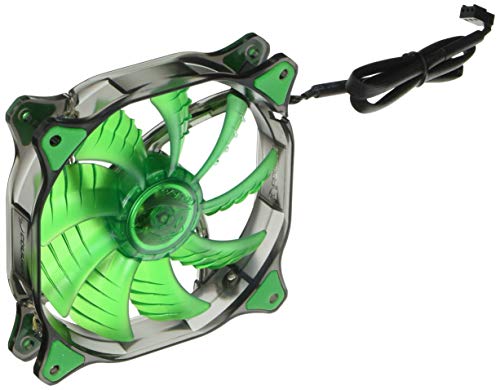 Cougar Cfd120 Green Led Hb Luefter 120Mm X 25Mm 12Vdc Hydraulik-Lager 1200Rpm 16.6Dba 64.37Cfm Befestigungsmaterial Retail Compucase