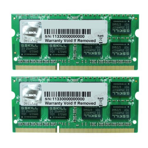 G.Skill 8Gb Ddr3-1600 8Gb Ddr3 1600Mhz - Moduli Di Memoria (8 Gb, Ddr3, 1600 Mhz, Computer Portatile, 2 X 4 Gb, 1.35 V)