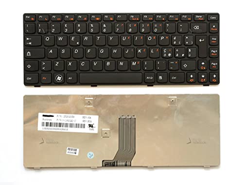 Click Help Tastiera Notebook Compatibile Con Lenovo Z380 Z480 Z485 G480 G485 B480 B485 (Nera)