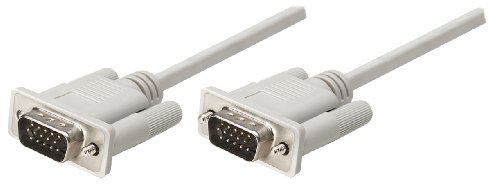Manhattan Vga Monitor Cavo Grigio, 300926 (Grey Hd15M To Hd15M, 10 Ft, (3 M))