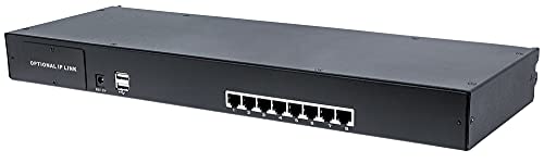 Intellinet 507882 - Switch Kvm Modulare A 8 Porte Con Interfaccia Cat5/Vga, Nero