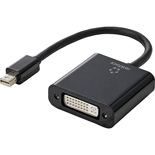 Renkforce Rf-4769258 Displayport/Dvi Adattatore [1X Spina Mini Displayport - 1X Presa Dvi 24+5 Poli] Nero Guaina In P