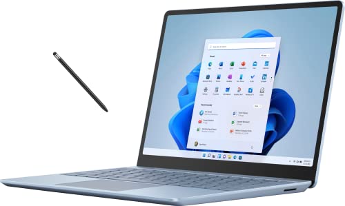 Microsoft Surface Laptop Go 2 12.4", Touchscreen, Intel Uhd Graphics, Intel I5-1135G7, 4Gb Di Ram, 64Gb Di Memoria Flash Emmc, Blu Ghiaccio, Con Penna