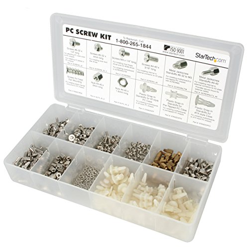 Startech.Com Kit Assortimento Di Viti Pc , Viti, Dadi E Separatori (Pcscrewkit)