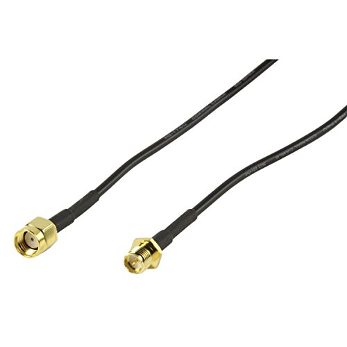Valueline Cable-544/2.5 Cavo Usato Per Estendere La Connessione Wi-Fi Antenna E I Prodotti Wireless, Nero