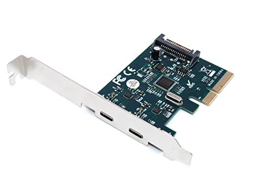 Scheda Controler Pci Express (Pcie - Pci-E), 2 Porte Usb 3.1 (Superspeed +) - Chipset Asm1142 - By Computer District