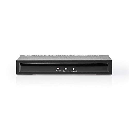 Nedis Splitter Hdmi ™ - 2 Porte - Ingresso Hdmi™ - 2 Uscite Hdmi™ - 3.4 Gbps - Metallo - Antracite