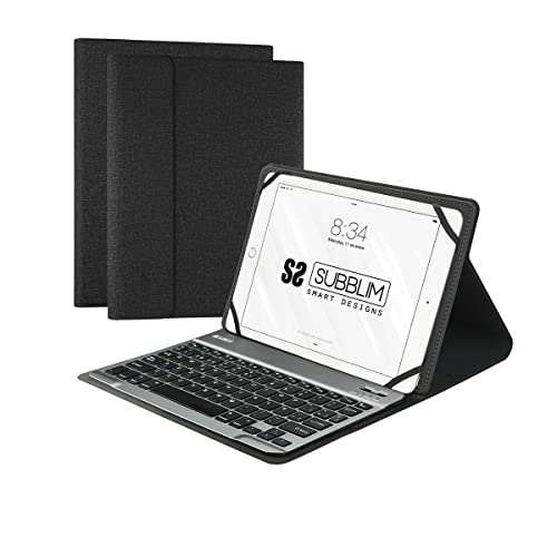 Subblim Funda Con Teclado Keytab Pro Bluetooth Para Tablets De 10.1"/ Negra
