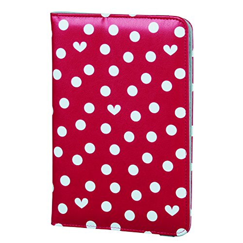 Elle Hearts & Dots Custodia Universale E Portfolio Per Tablet 7", Rosso