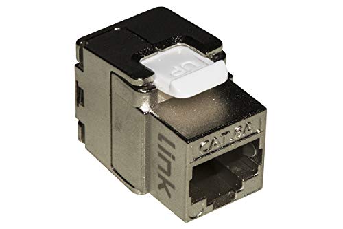 Link Lk6Ast Presa Rete Keystone Jack Rj45 Categoria 6A Schermata Tooless Contatti Dorati 50 Micron