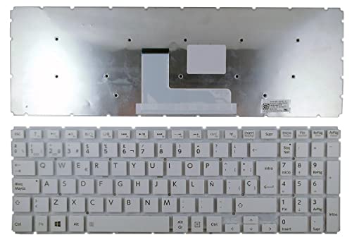 Portatilmovil® - Tastiera Per Laptop Toshiba Satellite Nsk-V91Sq Aebliu00120 9Z.Nbcsq.101 Bianco