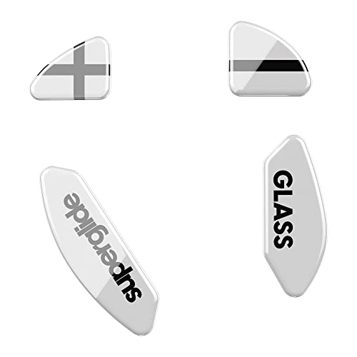 Superglide - Piedini Per Mouse Più Veloci E Lisci Realizzati Con Vetro Ultra Resistente E Impeccabile, Suola Super Veloce Liscia E Durevole Per Xtrfy