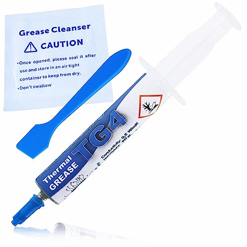 Aabcooling Thermal Grease 4-10G - 9,5W/Mk - Una Pasta Termica Con Elevata Conducibilità, Professionale Per Cpu E Gpu, Raffreddamento Cpu, Durabilità P