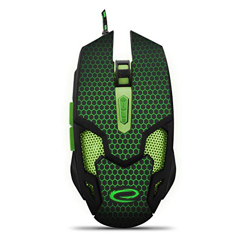 Esperanza It Accesories - Aspettanza Egm207G Wired 6D Gaming Optical Mouse Usb Mx207 - Cobra - Green