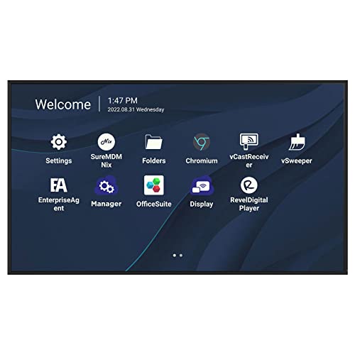 Viewsonic Schermo 65' Lfd 4K Led Uhd 16:9 32Gb 500Nit 8Ms 5000:1 178/178 Vesa 200X200 3Xhdmi, 2Xusb, 1Xusb Type-C, Rj45, Rs232, Hps 2X16W / Cde6530