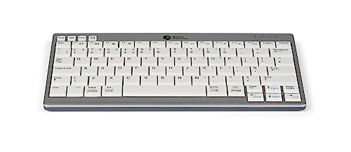 Bakker Elkhuizen Bneu950Wuk Tastiera Uk Qwerty Ultraboard 950 Bianco-Argento In Modalità Wireless