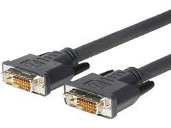 Microconnect 5 M Dvi-D M/M-Cavo Dvi (Dvi-D/Dvi-D Maschio/Maschio, Dorati, Nero)