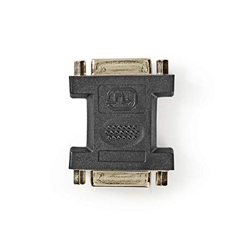 Nedis Adattatore Dvi | Dvi-I 24 + 5 Pin Femmina | Dvi-I 24 + 5 Pin Femmina | Nichel | Dritta | Pvc | Nero | Polybag Nero