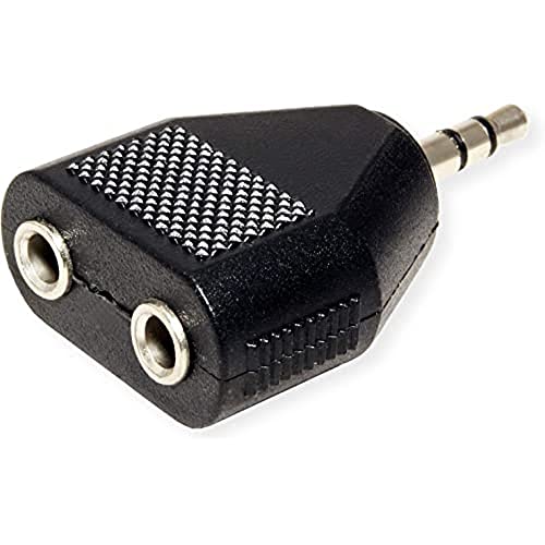 Value 3.5Mm Adapter, 1X 3.5Mm M To 2X 3.5Mm F Cavo Audio