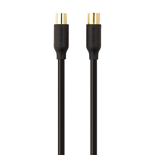 Belkin F3Y057Bt2M Cavo, 90Db, Antenna Coax, Connettori Dorati, 2 M