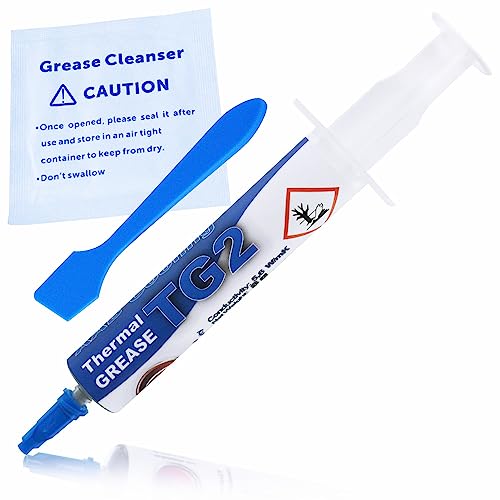 Aabcooling Thermal Grease 2-8G - 5,6W/Mk - Una Pasta Termica Con Una Bassa Resistenza Termica, Professionale Per Cpu E Gpu, Raffreddamento Cpu, Durabi