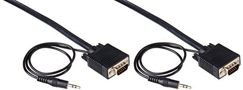 Manhattan 4.5M Svga Audio Cable 4,5 M Vga (D-Sub) + 3.5Mm Nero