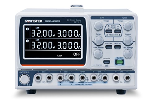 Gw Instek Gpe-4323 - Alimentatore Di Rete Da Laboratorio, Regolabile, 0-32 V, 0-3 A, 212 W, 4 Pezzi