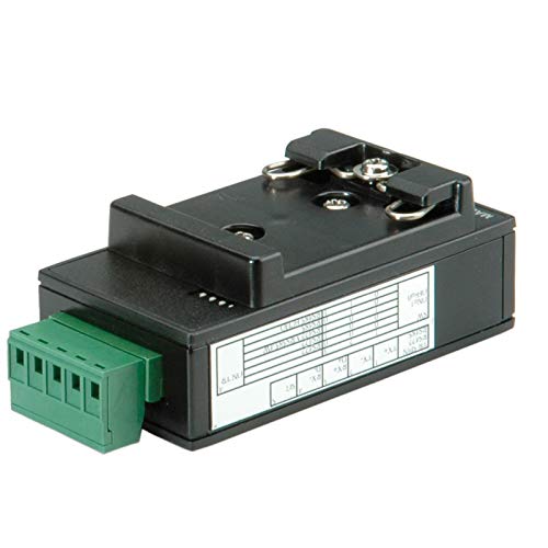 Roline Usb 2.0 To Rs422/485 Adapter, With Isolation, For Din Rail Nero Cavo Di Interfaccia E Adattatore