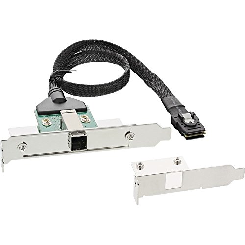 Inline® 22310 Adattatore Hd Su Staffa Pci Con Foro Centronics 50 P Con Cavo, 0.5 M, Nero