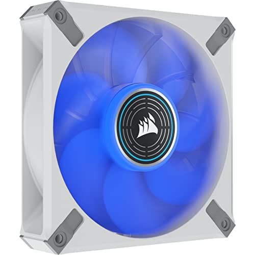 Corsair Ml120 Led Elite, 120 Mm Ventola Pwm Led Blu (Tecnologia Corsair Airguide, Cuscinetto A Levitazione Magnetica, Velocità Da 2.000 Rpm, Otto Led
