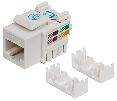Techly Professional 363913 Frutto Keystone Rj45 Cat.5E Utp Idc 90° Bianco Bianco