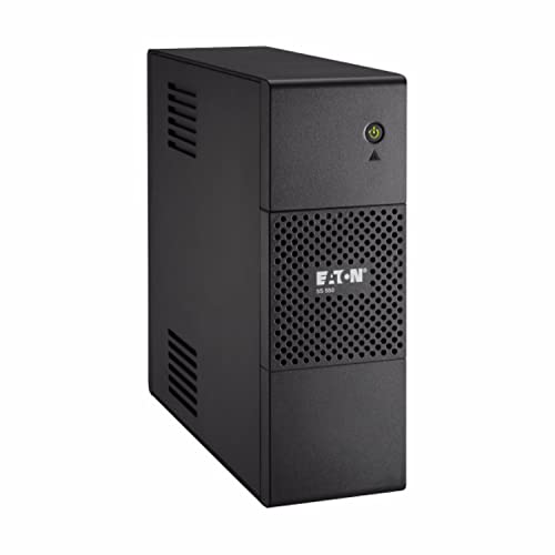 Eaton 5S 550 Iec Ups - Gruppo Di Continuità Interattivo In Linea - 5S550Ibs - 550Va (4 Prese Iec-C13 10A, Software Di Spegnimento, Compatibile Con Reg