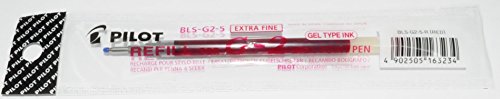 Pilot 163234 - Cartuccia Di Ricambio Per Penna A Gel, 2616, Tratto: Rosso