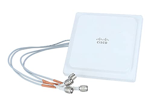 Cisco - Antenna Wi-Fi Omnidirezionale Dual Band Cisco Aironet, 2 Dbi (2,4 Ghz)/4 Dbi (5 Ghz), 4 Porte, Montaggio A Soffitto, Garanzia Hardware Limitat