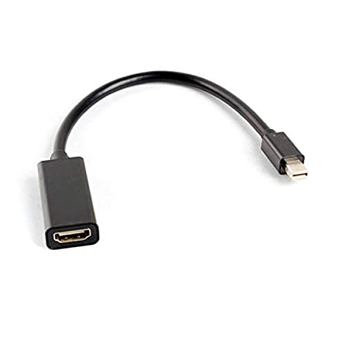 Lanberg Ad-0005-Bk - Adattatore Mini Displayport 1.2 (Mini Dp) A Hdmi A (1.3B), Con Cavo, 20 Cm, Colore: Nero