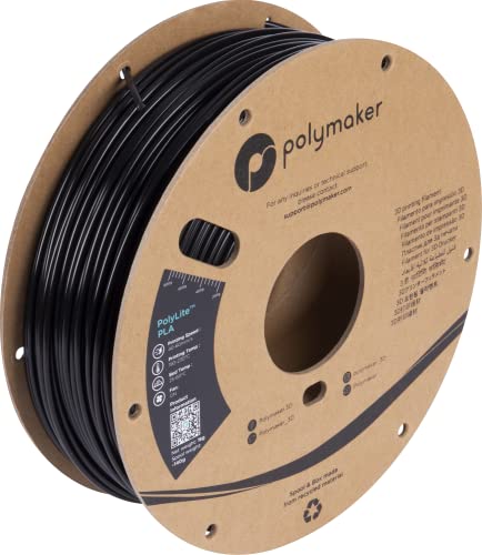 Polymaker Pa02016 Polylite Filamento Pla 2,85 Mm 1000 G Nero 1 Pezzo