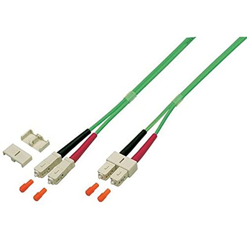 Techly Professional 107951 Cavo Fibra Ottica Multimodale Om5 Sc/Sc 50/125 5 M Verde Fluo