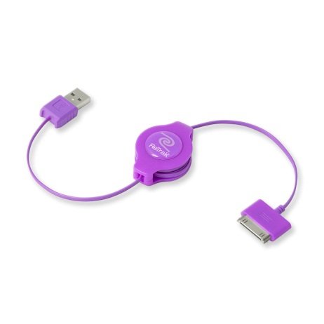 Retrak Euipodusbrl Cavo Per Cellulare Porpora Usb A Apple 30-Pin 1 M