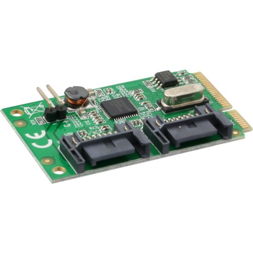 Inline 14059 Scheda Mini-Pcie, 2X Sata 6 Gbps, Nero