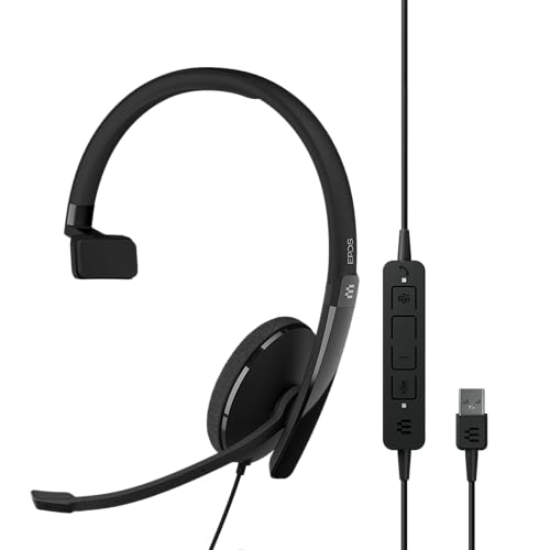 Epos Adapt 130T Usb Ii Cuffie - Certificato Da Microsoft Teams, Ottimizzato Per Uc, Con Anc E Microfono Con Cancellazione Del Rumore