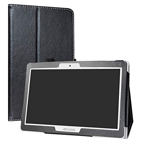 Archos 101 Oxygen Custodia,Liushan Slim Sottile Pieghevole Con Supporto In Piedi Caso Per 10.1" Archos 101 Oxygen 4G,Nero