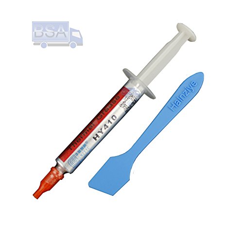 Halnziye 5 Pcs Pasta Termica Siringa 2G Hy410 Bianco > 1,42 W/M-K Range Temperatura -30 +280 °C Contenuto Totale 10G Grasso Termico Thermal Paste Raff