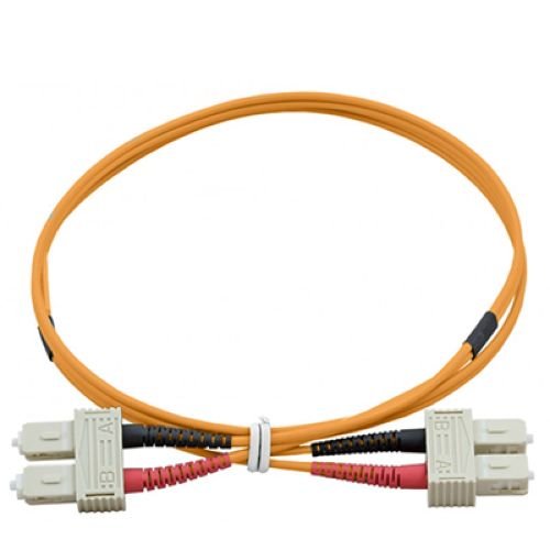 Digitx.It Cavo Fibra Ottica - Patch Cord Sc Sc Multimode Duplex Orange 62,5/125 Om1 Mt.3
