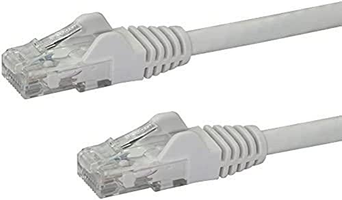 Startech.Com Cavo Di Rete Cat 6, Cavo Patch Ethernet Rj45 Utp Bianco Da 7 M Antigroviglio