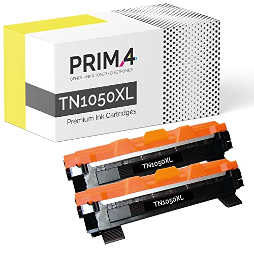 Prima4 - Tn1050Xl Multipack 2X Mps Premium Toner Compatibile Con Stampante Brother Hl-1110, Hl-1112, Hl-1210W, Hl-1212W, Dcp-1510, Dcp-1512, Dcp-1610W