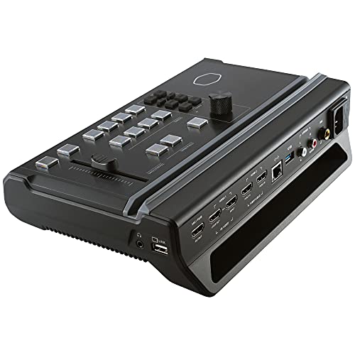 Cooler Master Streamenjin Livestream Mixer - Deck Streaming All-In-One Compatto E Portatile, 2 Destinazioni Cdn, App Ipad Integrata, Preset Scene Per